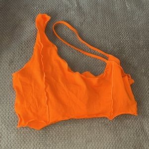 Shein sexy orange crop top